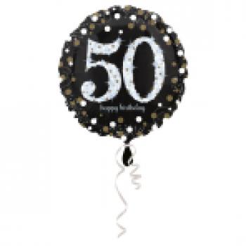 50 Folienballon Sparkling 45cm