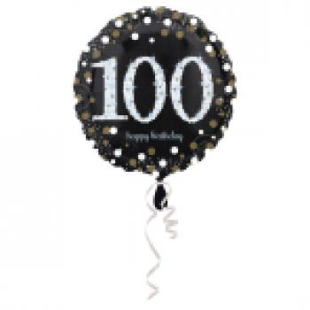 100 Folienballon Sparkling 45cm