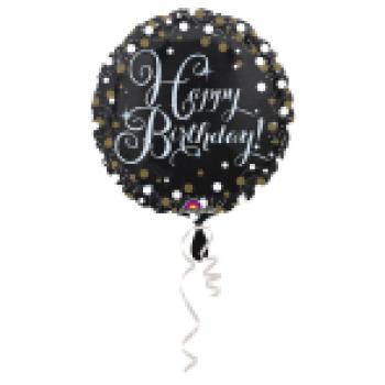 Happy Birthday Folienballon Sparkling 45cm