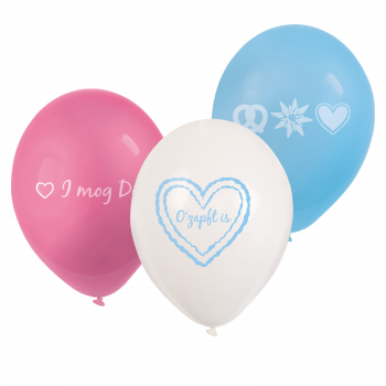 Bierfest Latexluftballons 22,8cm, 6 Stk.