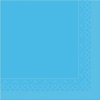 Aqua Blau Tissue Serviette 33x33cm, 100 Stk.