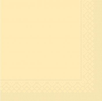 Creme Tissue Serviette 33x33cm, 100 Stk.