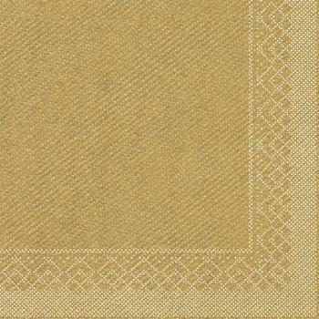 Gold Tissue Serviette 33x33cm, 100 Stk.