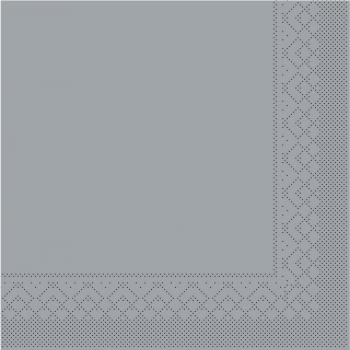 Grau Tissue Serviette 33x33cm, 100 Stk.