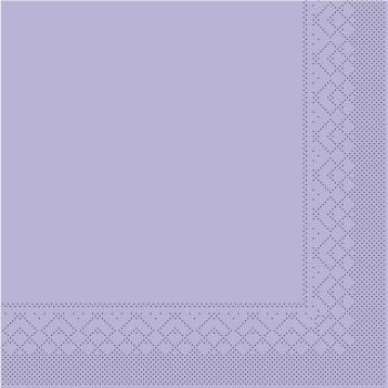 Lila Tissue Serviette 33x33cm, 100 Stk.