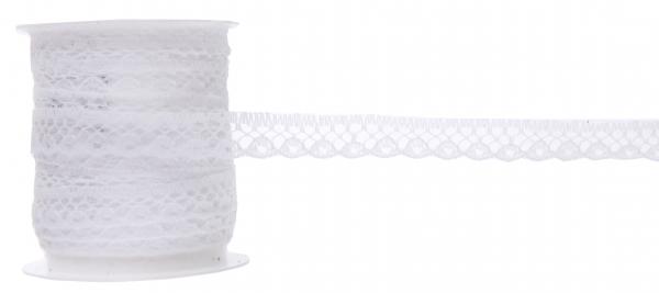 Spitzenband weiß 10mmx5m