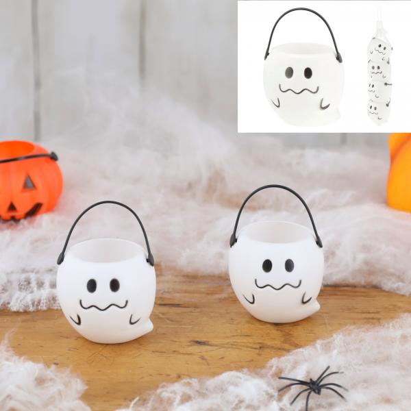Halloween Geister Kessel 6cm, 4 Stk.