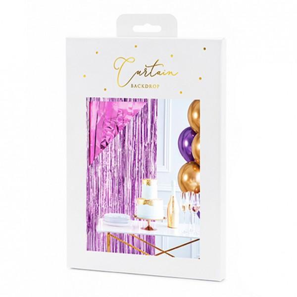 Glittervorhang lila 2,5mx90cm