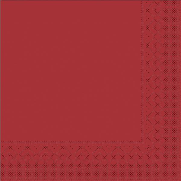 Bordeaux Tissue Serviette 33x33cm, 100 Stk.