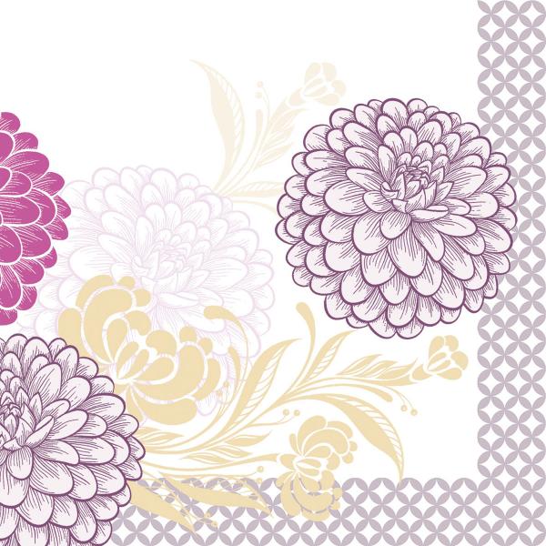 Clarissa violett Airlaid Serviette 40x40cm, 50 Stk.