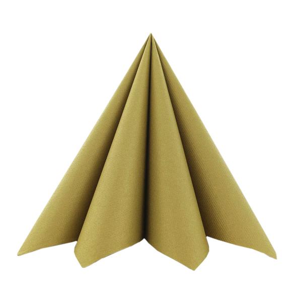 Gold Airlaid Serviette 40x40cm, 50 Stk.