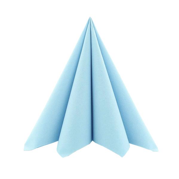 Hellblau Airlaid Serviette 40x40cm, 50 Stk.